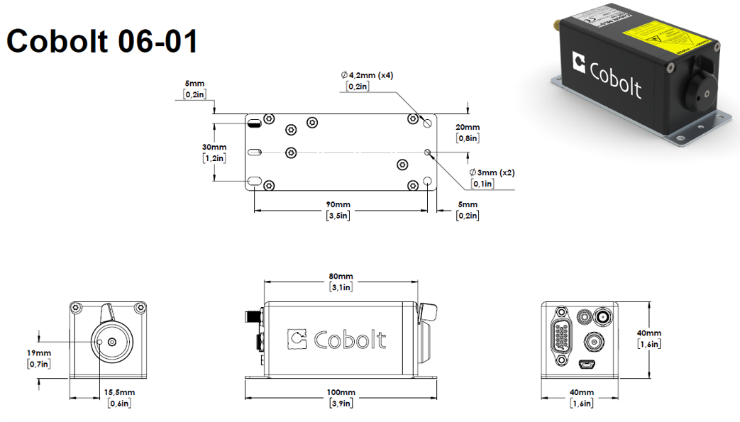 Cobolt 06-01 Series - HBNER Photonics - Lasers & THz systems
