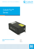 Manual for Nanosecond Laser Cobolt Tor Series revision D0137-G