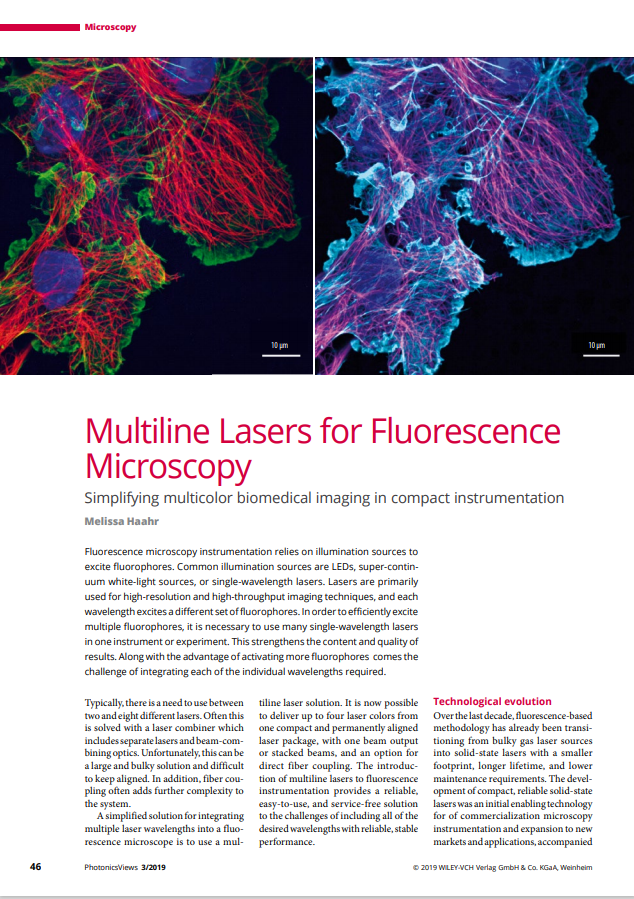 lasers fluorescence microscopy