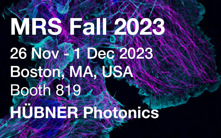 HÜBNER Photonics at MRS Fall 2023 26 nov -1 dec , in boston USAbooth 819