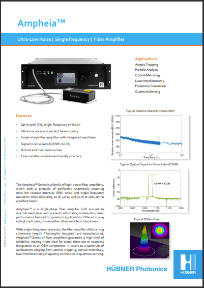 Ampheia fiber amplifier datasheet 