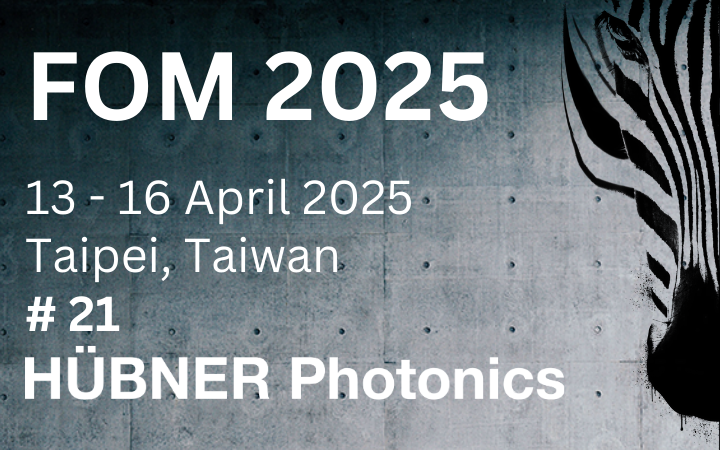 HÜBNER Photonics at FOM Focus on Microscopy 2025 booth 21