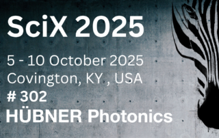 HÜBNER Photonics at SciX 5-10 october 2025 in Covington, Kentucky, USA at booth 302